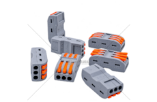 Rychlospojka PCT 3 svorky pro kabely 0,75-2,5mm