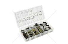 Sada 150 ks těsnících kroužků guma/ocel GEKO