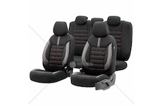 Sada autopotahů OTOM LIMITED 101 BLACK/RED 3-ZIP