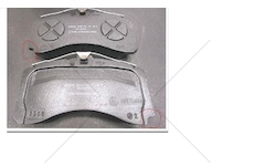 Sada brzdových destiček, kotoučová brzda KNORR K108020K50