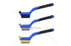 Sada drátěných kartáčů 180mm, 3ks GEKO