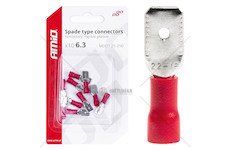 Sada elektrických konektorů 6.3mm 0.5-1.5mm2 10A 10 ks
