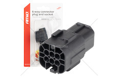 Sada elektrických konektorů vodotěsných 6 PIN 2,2 mm AMiO-04349