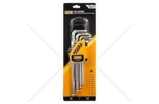 Sada extra dlouhých imbusových klíčů s kuličkou 10ks (1.27-10mm) jcbn JCB-5102XLB