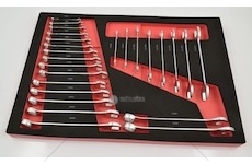 Sada klíčů plochých-očkových 25 položek 6-22MM  GJ-1003