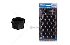 Sada krytek pro šrouby kol 19 mm - černé