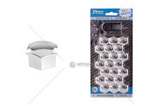 Sada krytek pro šrouby kol 19 mm - chromové