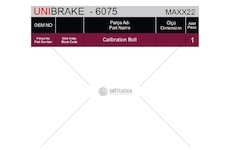 Sada na opravu třmenu brzdy WABCO MAXX22-šroub UNIBRAKE UNB6075