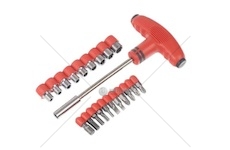 Sada nářadí 21 kusů nástavců a bitů 