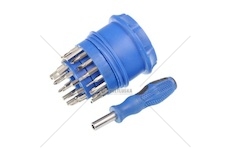 Sada nářadí 31 kusů nástavců a bitů se šroubovákem