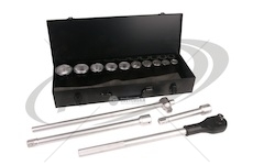 Sada nástrčných hlavic /22,24,27,30,32, 36,38,41,46,50mm/ s příslušenstvím 0162080_A