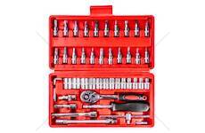 Sada nástrčných nářadí v kufříku 46ks AMiO-03136