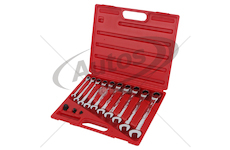 Sada očkoplochých klíčů se západkovým mechanismem č.8-č.19 adaptér 1/4