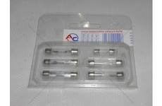 Sada pojistek skleněných pojistek 6ks