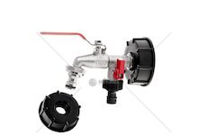 Sada pro IBC kontejner, redukce vnitřní závit S60×6 a zahradní ventil , vstup 1/2