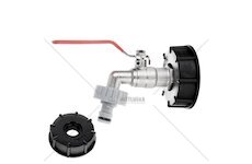 Sada pro IBC kontejner, redukce vnitřní závit S60×6 a zahradní ventil , vstup 3/4