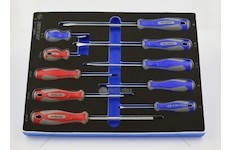 Sada šroubováků 10-elementů křížák+plochý KING TON 9-31110MRV