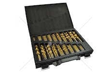 Sada titanových vrtáků do železa HSS 170ks GEKO