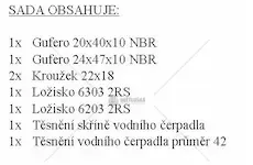 Sada vodního čerpadla s krytými ložisky | 5501-0699.1