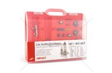 Sada žárovek 18ks (H1 + H7) AMIO-01498