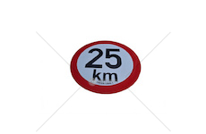Samolepka - 25km (reflexní) TAB 25 REF