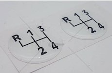 Samolepka 3D rukojeť řadící páky Multicar M25, M26.0