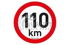 Samolepka omezená rychlost 110km/h