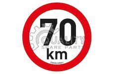 Samolepka omezená rychlost 70km/h