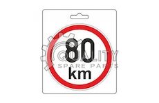 Samolepka omezená rychlost 80km/h