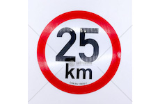 Samolepka rychlosti 25km průměr 20cm reflexní