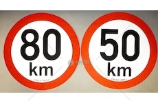 Samolepka rychlosti 30km