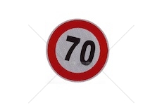 Samolepka rychlosti 70km průměr 20cm reflexní