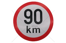Samolepka rychlosti 90 km průměr 150mm