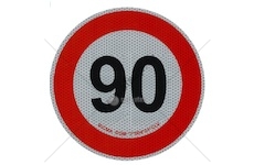 Samolepka rychlosti 90km reflexní třída II. průměr 20cm