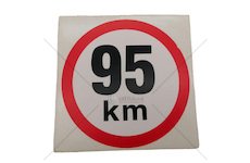 Samolepka rychlosti 95 km průměr 150mm