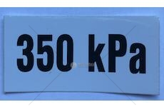 Samolepka tlaku pneu 350kPa Multicar