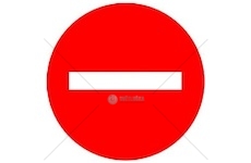 Samolepka zákaz vjezdu 160mm