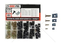 Samořezné šrouby a pružné matice pro karoserii, sada 170 ks MAR-POL