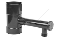 Sběrač dešťové vody s ventilem 100mm, antracit