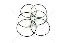 Seal Ring, cylinder liner DC 09.108-114 - P/G/R/T-SERIES FPM Elring