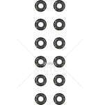 Seal Set, valve stem Kit Paraolio Guidavalvole Victor Reinz