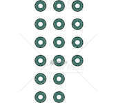 Seal Set, valve stem R9M - 500L 1.4/1.4 LPG Victor Reinz
