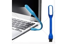 Silikonová LED lampička do USB 5V 1,2W, 6 LED, 170x18,5x9mm, modrá