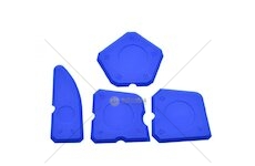 Silikonová stěrka, sada 4ks GEKO