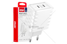 Síťová nabíječka Quick Charger 35W 2xUSB-C AMiO-04288