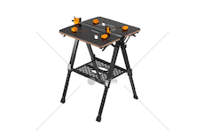 Skládací pracovní stůl 70x65x92 cm, s upínáním, MDF deska - KRAFT&DELE