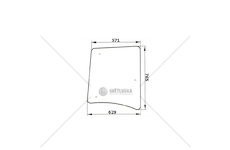 Sklo bočního okna pravé kouřové 53369046