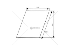 Sklo dveří horní 80368023