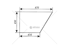 Sklo dveří spodní 56477903