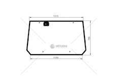 Sklo kabiny Zadní 935532